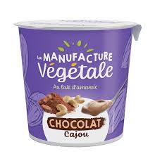 DESSERT VEGETAL AU LAIT D'AMANDE CHOCOLAT CAJOU BIO 350g - LA MANUFACTURE VEGETA