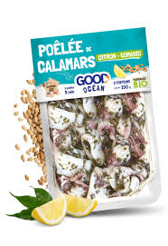POELEE DE CALAMARS CITRON GOMASIO MARINADE BIO 150g - GOOD OCEAN