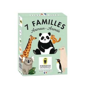 JEU DE 7 FAMILLES "LES ANIMAUX DU MONDE" - PIROUETTE CACAHUETE