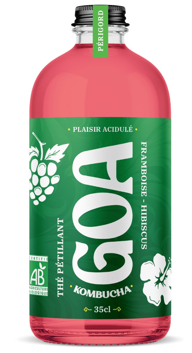 KOMBUCHA FRAMBOISE HIBISCUS BIO 1L - BRASSERIE DE GOA