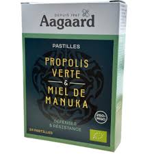 PASTILLES PROPOLIS VERTE & MIEL DE MANUKA BIO X 24 PASTILLES - AAGAARD – Image 2