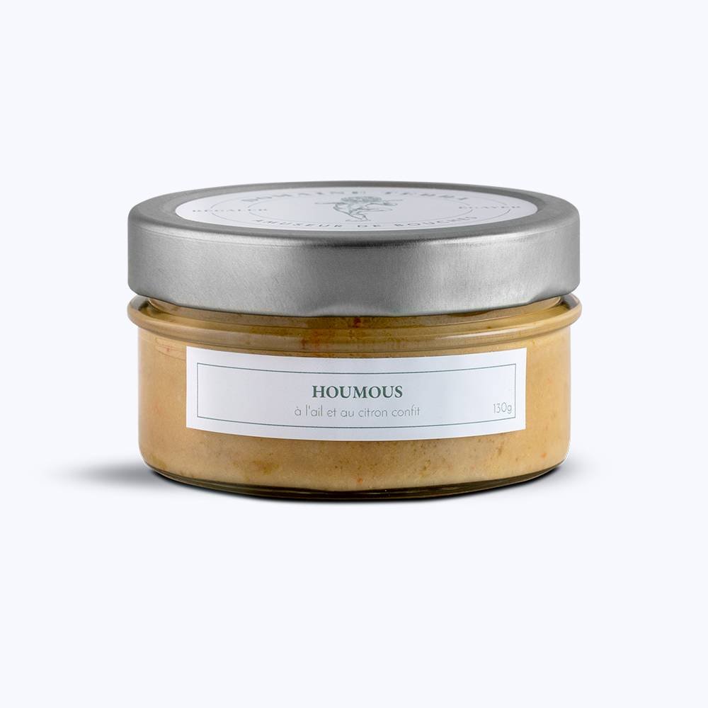 HOUMOUS À L'AIL ET AU CITRON CONFIT 130G - DOMAINE TERRA