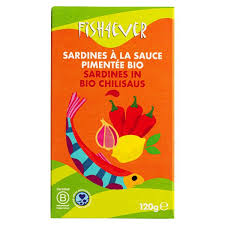 SARDINES A LA SAUCE PIMENTEE BIO 120g - FISH4EVER