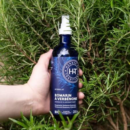 EAU FLORALE DE ROMARIN A VERBENONE BIO 200ml - HERBES & TRADITIONS – Image 2