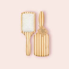 BROSSE A CHEVEUX DEMELANTE PLATE EN BAMBOU - CAP BAMBOU