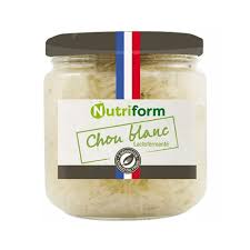 CHOU BLANC LACTO-FERMENTE CHOUCROUTE BIO 380g - NUTRIFORM