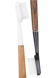 BROSSE A DENTS RECHARGEABLE SOUPLE EN BOIS DE NOYER - CALIQUO