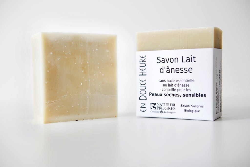 SAVON BIOLOGIQUE AU LAIT D'ÂNESSE 100G NATURE & PROGRES