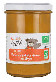 PUREE BEBE BIO PATATES DOUCES THYM 190G - LOCAL EN BOCAL