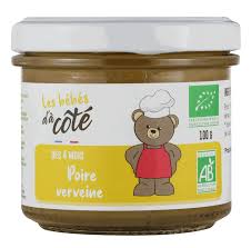 PUREE BEBE BIO POIRE VERVEINE 100G - LOCAL EN BOCAL