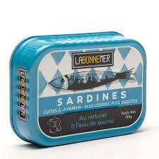 SARDINES AU NATUREL A L'EAU DE SOURCE 135G - LA BONNE MER
