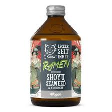 BOUILLON SHOYU ALGUES & CHAMPIGNONS BIO & VEGAN pour ramen 525ml - J.KINSKI