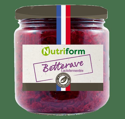 BETTERAVE ROUGE LACTO-FERMENTEE BIO 380g - NUTRIFORM