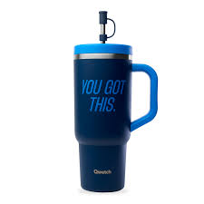TRAVEL CUP ISOTHERME INOX LEVEL UP BLEU NUIT 900ml - QWETCH
