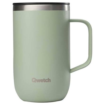 MUG TISANIERE ISOTHERME INOX MATT VERT TILLEUL 470ml - QWETCH – Image 2