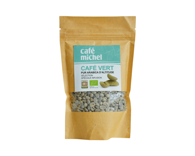 CAFE VERT D'ALTITUDE BIO EN GRAINS A INFUSER 250G - CAFE MICHEL