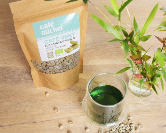 CAFE VERT D'ALTITUDE BIO EN GRAINS A INFUSER 250G - CAFE MICHEL – Image 2