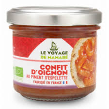 CONFIT D'OIGNON AU PIMENT D'ESPELETTE BIO 105g - LE VOYAGE DE MAMABE