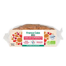 CAKE AUX SUPERFRUITS BIO 250g (baies de goji, cranberries, amandes) - FRANCE CAK