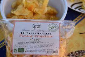 CHIPS AU PIMENT ESPELETTE ARTISANALES & BIO 125 GR - FAMILY CHIPS – Image 3