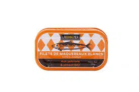 ILETS DE MAQUEREAUX BLANCS AUX POIVRONS & PIMENTS BIO 125G - LA BONNE MER
